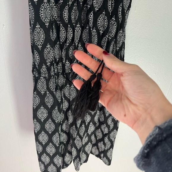 Target Mossimo Supply Co. Paisley Black And White Romper Small - Picture 3 of 8